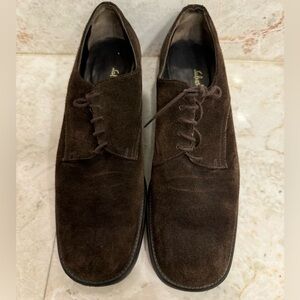 Salvatore Ferragamo suede brown loafers